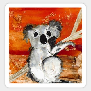 Bushfire Koala. Sticker